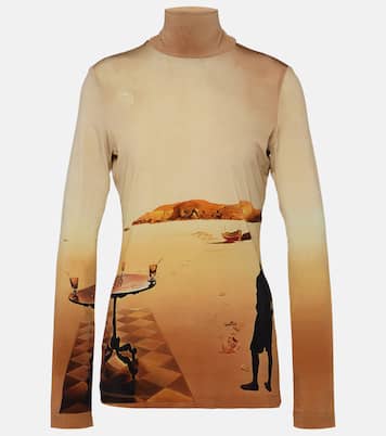 Bedrucktes Top aus Jersey | Rabanne