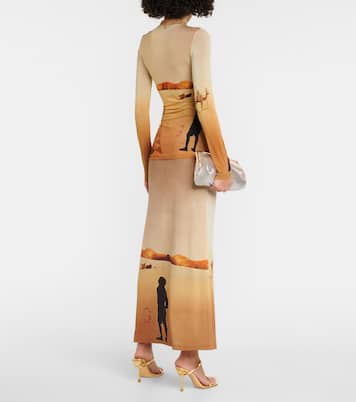 Bedrucktes Top aus Jersey | Rabanne