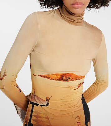 Bedrucktes Top aus Jersey | Rabanne