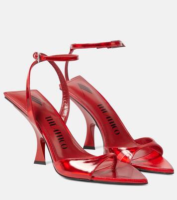 GG Mismatched 85 metallic sandals  | The Attico