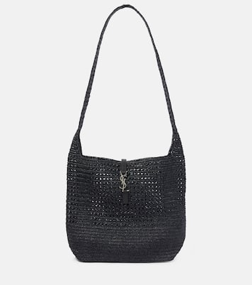 Le 5 à 7 Medium raffia shoulder bag | Saint Laurent