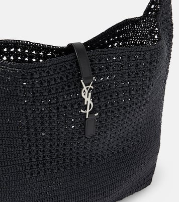 Le 5 à 7 Medium raffia shoulder bag | Saint Laurent