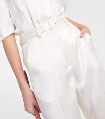 High-Rise-Hose Mabon aus Seide | Gabriela Hearst