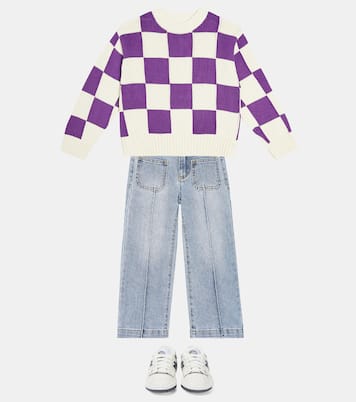 Gertina checked cotton sweater | Molo