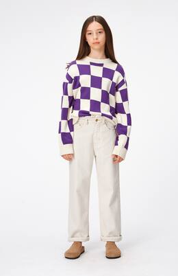 Gertina checked cotton sweater | Molo