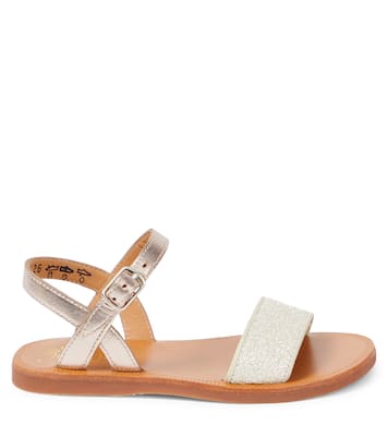 Plagette Buckle leather sandals | Pom d'Api