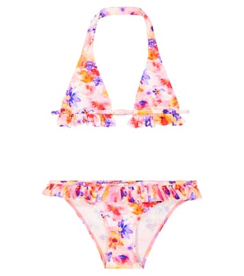 Ruffled floral bikini | Il Gufo