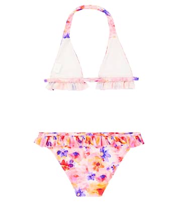 Ruffled floral bikini | Il Gufo