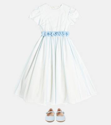 Floral-appliqué tulle dress | Il Gufo