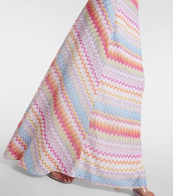 Robe longue Zig Zag en lamé | Missoni