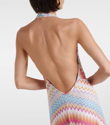 Robe longue Zig Zag en lamé | Missoni