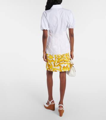 Puff-sleeve cotton poplin blouse | Dolce&Gabbana
