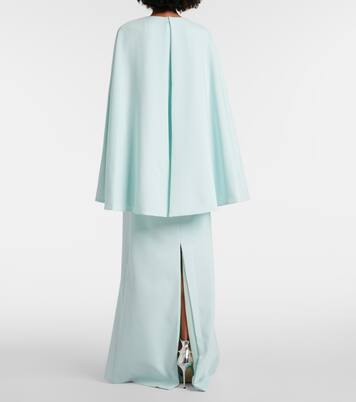 Robe longue Elin en crêpe à ornements | Costarellos