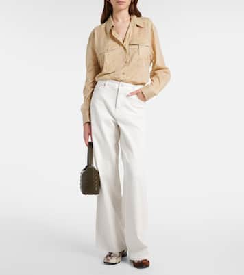 High-Rise Wide-Leg Jeans Maxi Relax | AG Jeans