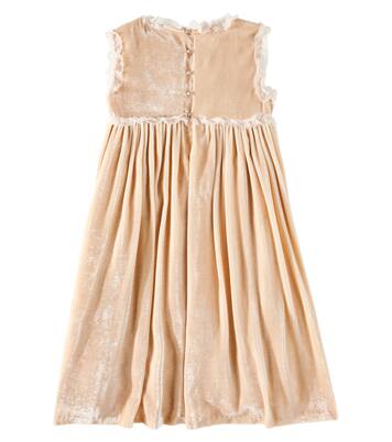 Robe Giulia brodée en velours | Bonpoint