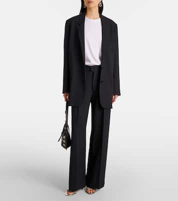 Pantaloni a gamba larga Romina in crêpe | Isabel Marant