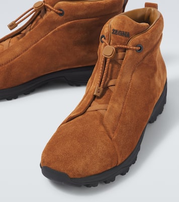 Triple Stitch Vetta suede sneakers | Zegna