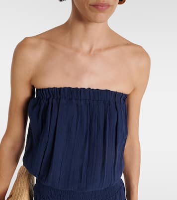 Mono de algodón sin tirantes | Melissa Odabash