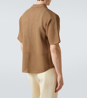 Knitted cotton mesh shirt | Auralee