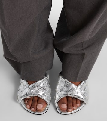 Mules Blink 80 in pelle Intrecciato | Bottega Veneta