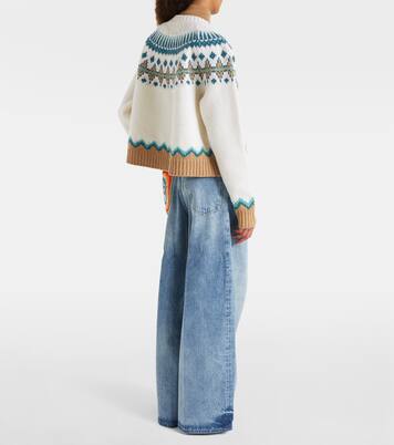 Sunny Crochet wide-leg jeans  | Alanui