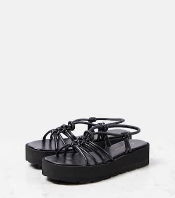 Plateausandalen Hebe aus Leder | Gianvito Rossi