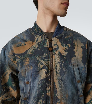 Printed denim bomber jacket | Acne Studios