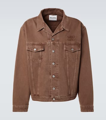 Giacca di jeans con logo | Miu Miu