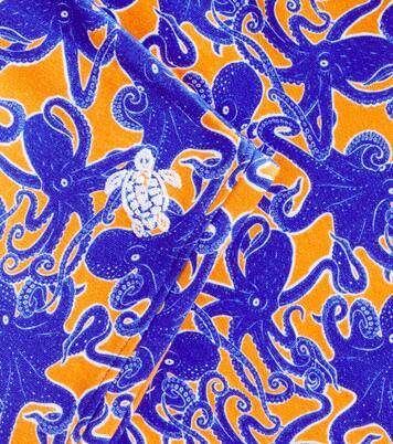 Geo printed cotton jersey hoodie | Vilebrequin Kids