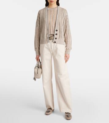 Verziete Mokassins aus Veloursleder | Brunello Cucinelli