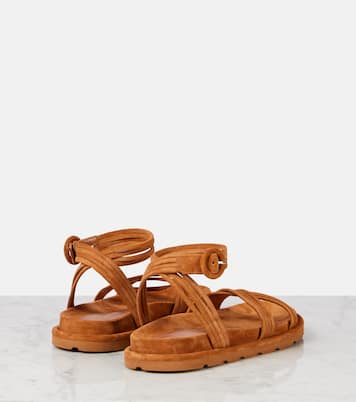 Sandalen Lianne aus Veloursleder | Gianvito Rossi