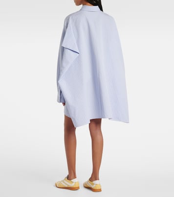 Robe chemise Isla rayée en coton et soie | Proenza Schouler