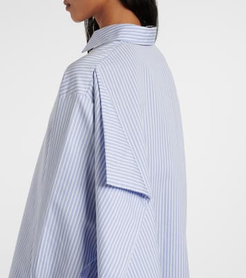 Robe chemise Isla rayée en coton et soie | Proenza Schouler