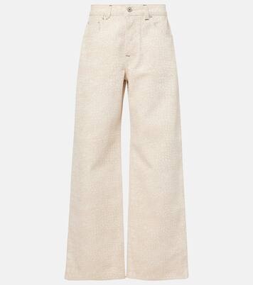 Jeans a gamba larga con stampa | Jacquemus