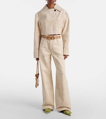 Jeans a gamba larga con stampa | Jacquemus