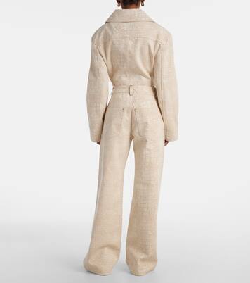 Jeans a gamba larga con stampa | Jacquemus