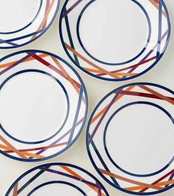 Nastri set of 6 ceramic soup plates | Missoni