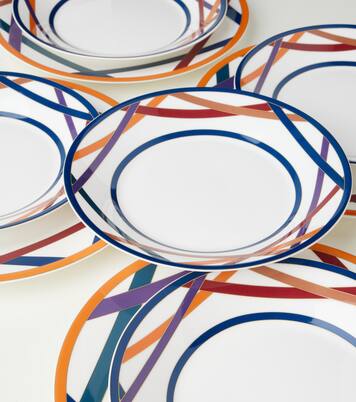 Nastri set of 6 ceramic soup plates | Missoni