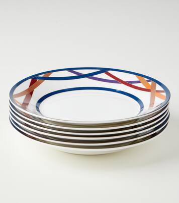 Nastri set of 6 ceramic soup plates | Missoni