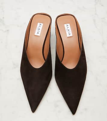 Cube 75 suede wedge mules | Alaïa