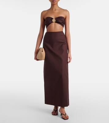 Top bandeau en mezcla de algodón | Adriana Degreas