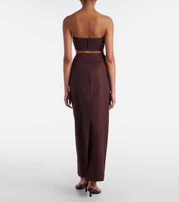 Top bandeau en mezcla de algodón | Adriana Degreas