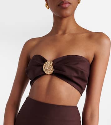 Top bandeau en mezcla de algodón | Adriana Degreas