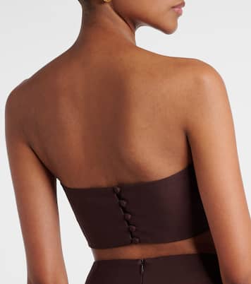 Top bandeau en mezcla de algodón | Adriana Degreas