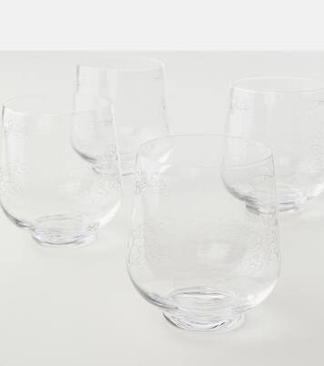 Set de 4 verres Midnight Flowers Dark Viola par Marni | Serax