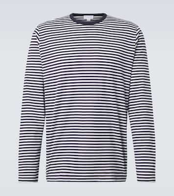 T-shirt in cotone a righe | Sunspel