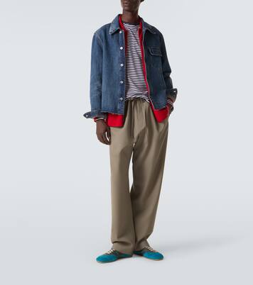 T-shirt in cotone a righe | Sunspel