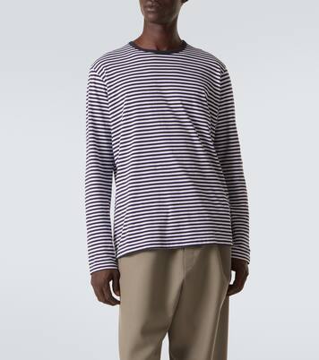 T-shirt in cotone a righe | Sunspel