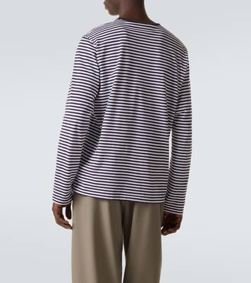 T-shirt in cotone a righe | Sunspel