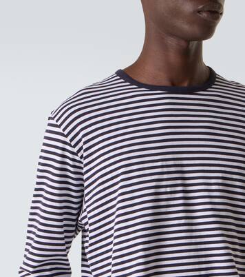 T-shirt in cotone a righe | Sunspel